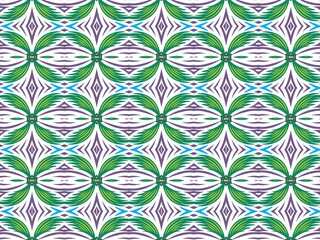 Tribal ethnic ornamental texture. Folk embroidery seamless pattern with stripes. Abstract floral pattern background. Digital art illustration