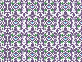 Tribal ethnic ornamental texture. Folk embroidery seamless pattern with stripes. Abstract floral pattern background. Digital art illustration