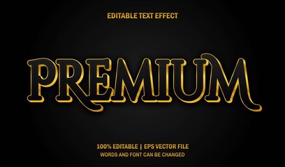 Premium Editable Text Effect Style Vector
