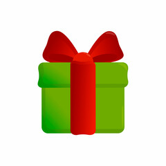 Christmas vector. Gift wrap, gift box, present