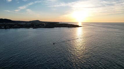 JEJU beautiful sea ​​sunset 