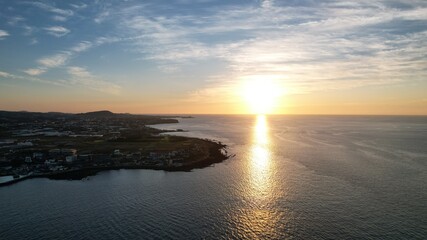 Obraz premium JEJU beautiful sea ​​sunset 