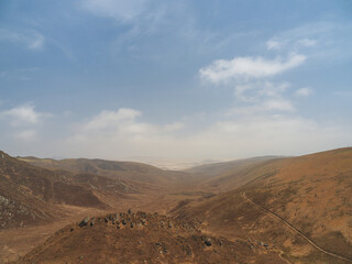 Fototapeta premium Mountain views from the Lomas de Lachay in Peru