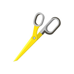 Scissors Flat Design, with Vector Illustration Design