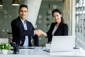 Team of business people working together in the meeting room office, teamwork background charts and graphs banner, double exposure successful teamwork, business planning concept.
