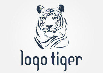 tiger logo vector ( head) 