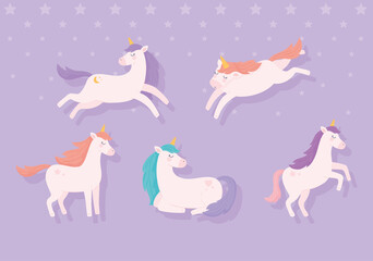 set of unicorns