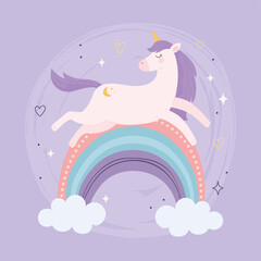unicorn on rainbow