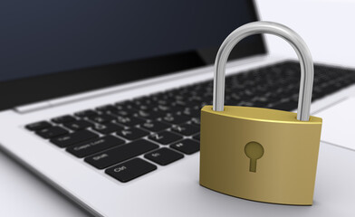 パソコンのセキュリティ、防犯イメージ