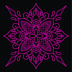 Ornament Mandala abstract floral background