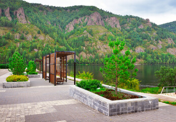 The embankment of the Yenisei River in Divnogorsk