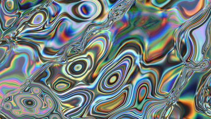 Abstract textured multicolored neon background with bubbles