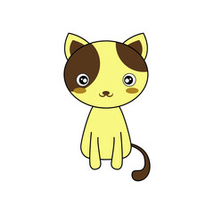 Cute Cat Is Sitting Collection
