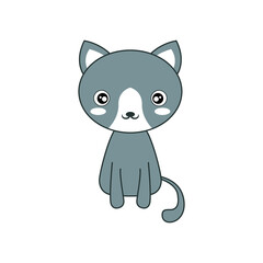 Cute Cat Is Sitting Collection