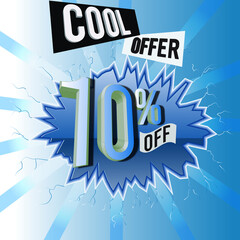 an art of announcement of ten percent (10%) discount