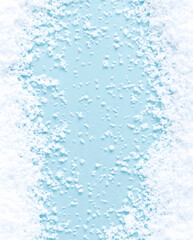 Naklejka na ściany i meble Snow frame background material. 雪フレームの背景素材 