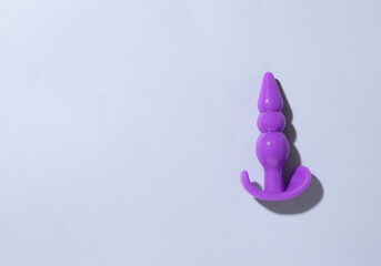Anal plug on light background