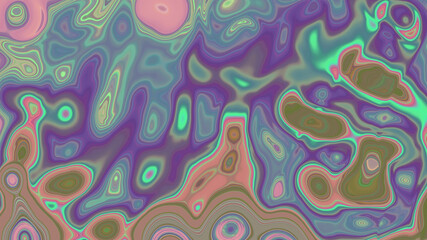 Abstract textured multicolored neon background with bubbles