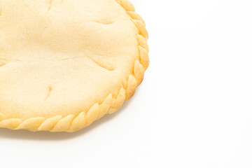 Toddy palm pies on white background