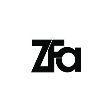 zfa initial letter monogram logo design