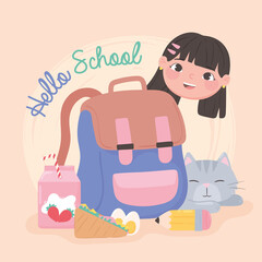 hello school cartoon