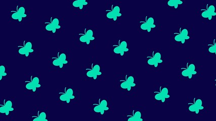 蝶々が舞う　ネオン