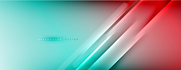 Abstract background. Shadow lines on bright shiny gradient background.