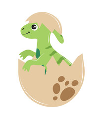 green dinosaur in shell