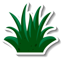 A green grass in cartoon style