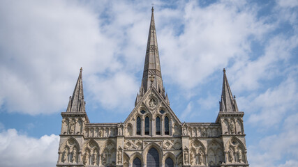 Fototapeta na wymiar Cathedral Tallest spire Salisbury, England, UK 