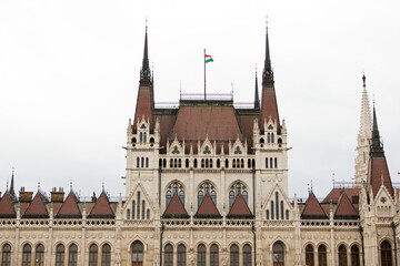 Obraz premium Facade of Hungarian parliament