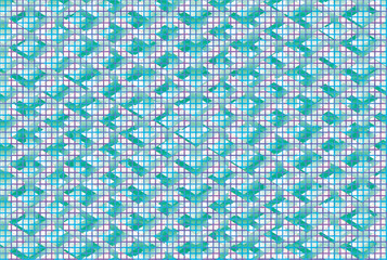 blue mosaic background