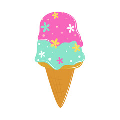 cartoon ice cream