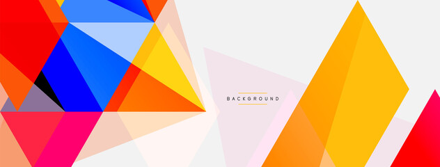 Mosaic triangles geometric background. Techno or business concept, pattern for wallpaper, banner, background, landing page