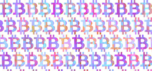 Abstract bitcoin pattern background image.