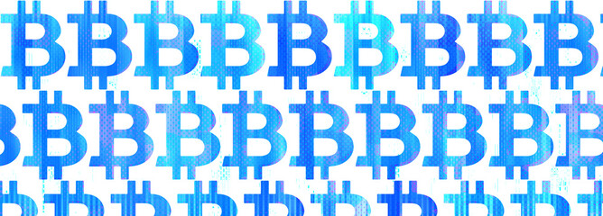 Abstract bitcoin pattern background image.
