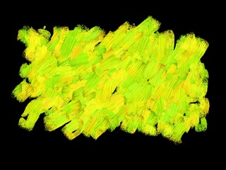 Multicolor oil painting on black background. Abstract hand drawn stained background