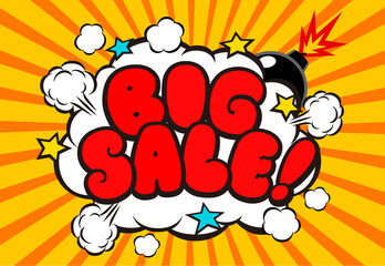 BIGSALE ポップ（赤）