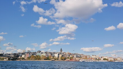 Fototapeta na wymiar The scenery around Gala Tower in Istanbul, Turkey
