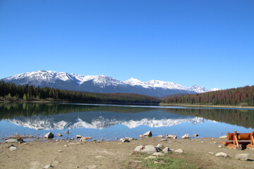 May On Patricia Lake, Jasper National Park, Alberta