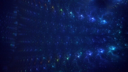 3D rendering abstract fractal light background