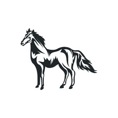 Obraz na płótnie Canvas Horse Logo Design Vector