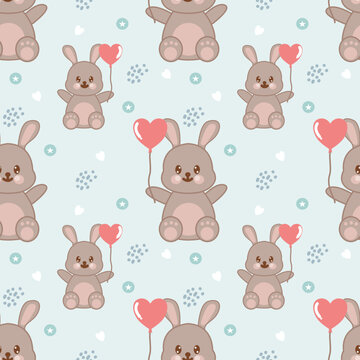 Cute bear cartoon seamless pattern, lovely teddy seamless pattern, Creative for  kids texture for fabric, wrapping, textile, wallpaper, apparel. Vector illustration background.