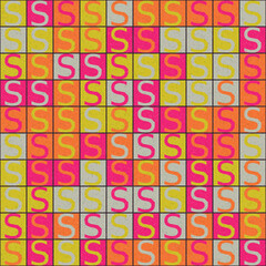 Abstract Geometric Pattern generative computational art illustration