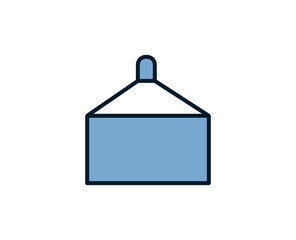 Signage flat icon. Thin line signs for design logo, visit card, etc. Single high-quality outline symbol for web design or mobile app. Marketing outline pictogram.