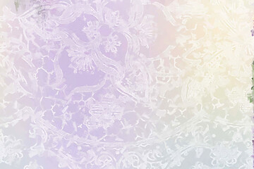 Beautiful abstract hand drawn flowers and background