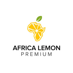africa lemon logo icon vector template