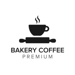 bakery coffee logo icon vector template