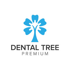 dental tree logo icon vector template