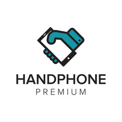 handphone logo icon vector template